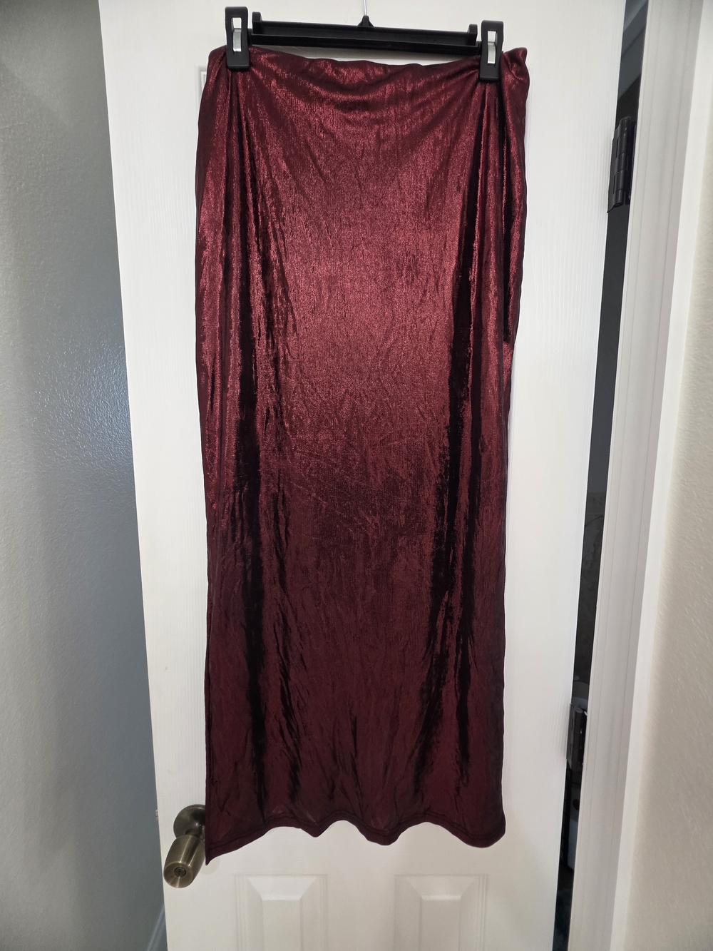 Maroon Maxi Skirt